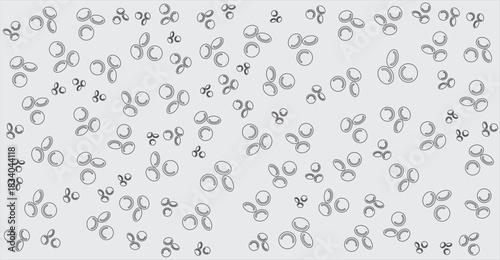 Cell Groups gray and black circles and ellipses pattern background graphic resource with biological use the simple design stands out with its scattered shapes