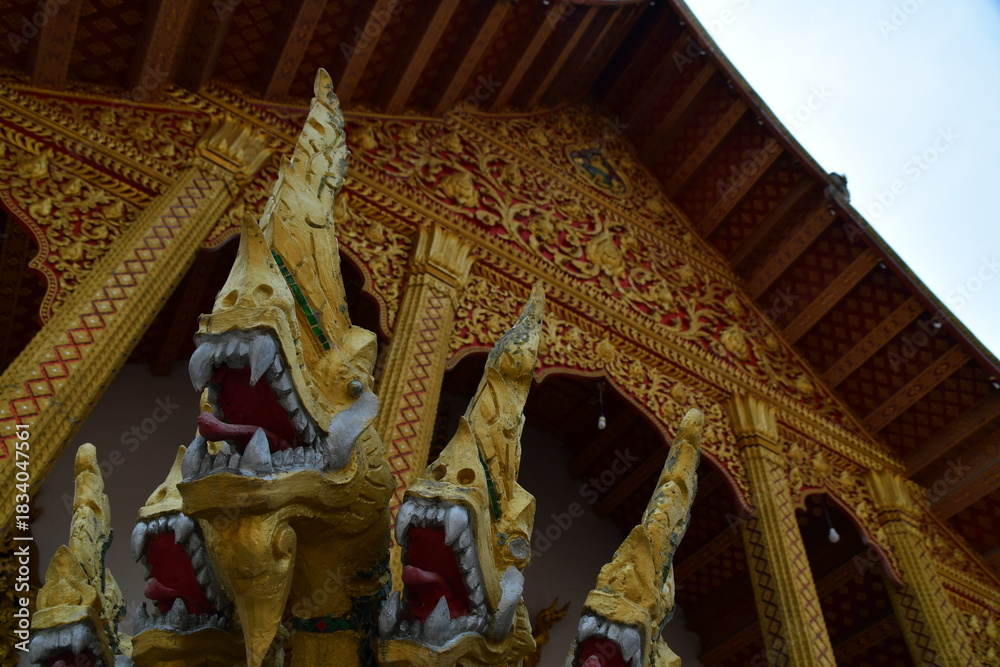 Obraz premium ラオスルアンバパーンのワット・ノン・シクムンアン