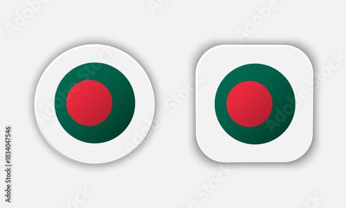 Bangladesh Rounded National Flag Button Icon Free Download Bangladesh Rounded National Flag Button Icon - GFXLoad