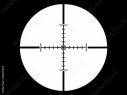 sniper scope vector illustration