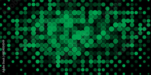 Abstract Digital Circles of Particles with Noise. Futuristic Circular Sound Wave. Big Data Visualization. 3D Virtual Space VR Cyberspace. Crypto Currency Concept. Vector Illustration eps 10