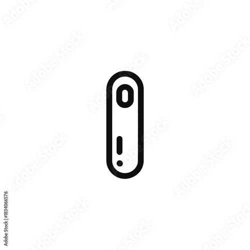 Minimalist vector icon of a bookmark logo