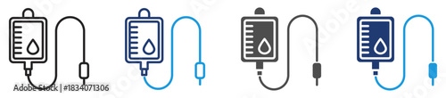 transfusion icon set multiple style