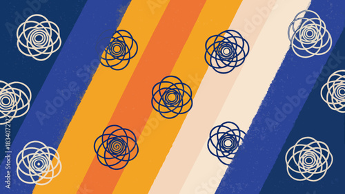 Chaotic Scribble Untangling into a Straight Colorful Line: Minimalist Vector Metaphor for Therapy, Mental Clarity, and Problem Solving