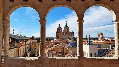 Teruel provincial museum view from rooftop terrace