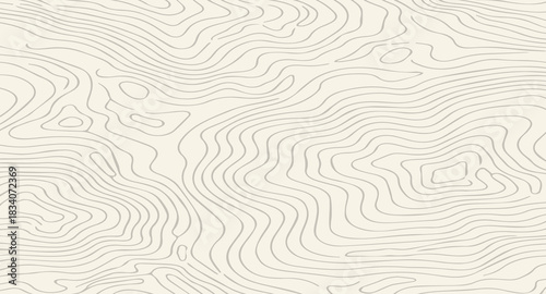 Abstract Wood Grain, Cream and Gray, Wavy Shapes, Tree Rings, Background Texture. Used for design projects needing a natural, organic feel, adding a warm, subtle pattern