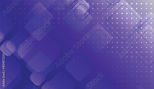 Abstract background with shades of blue, featuring rounded square shapes, polka dots and gradient elements for modern designs and digital presentations