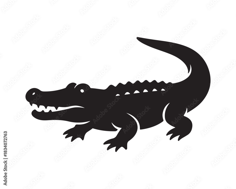 Fototapeta premium Wild & Domestic Animal Silhouette Icons – Solid Black Vector