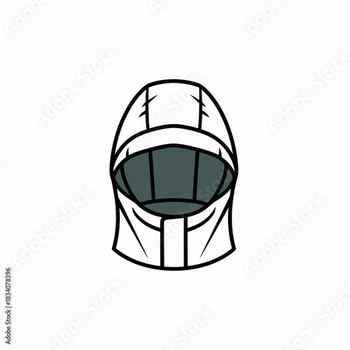 Hooded Balaclava Mask Icon.