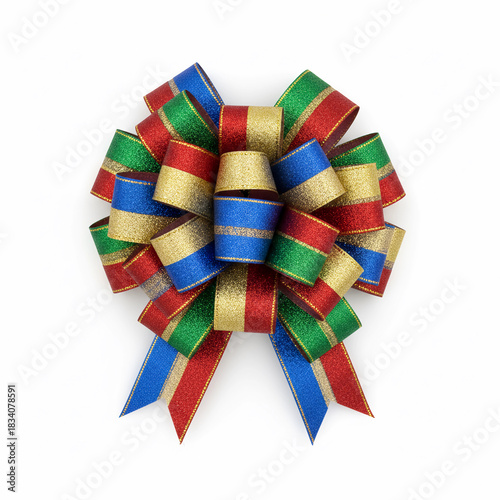 New bow for Christmas image white background.