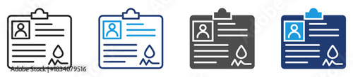 donor consent icon set multiple style