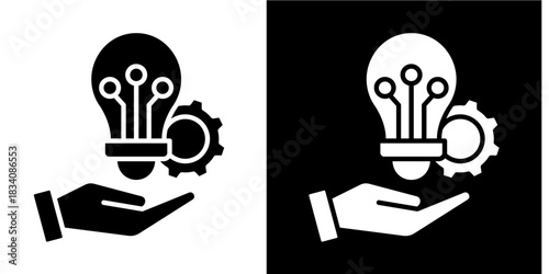 Innovative Solutions Icon Set White Style Collection