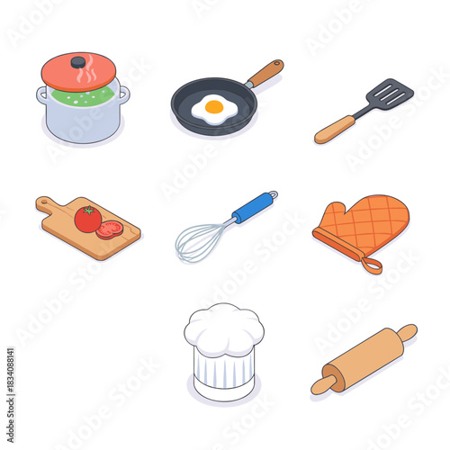 Cooking utensils and kitchen tools set