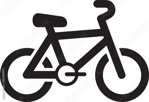 Modern cycle icon design with bicycle and gears for transportation and fitness themes