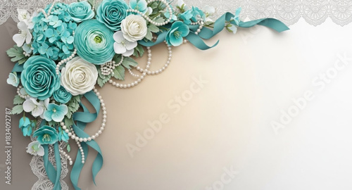 silver jewelry on a blue background