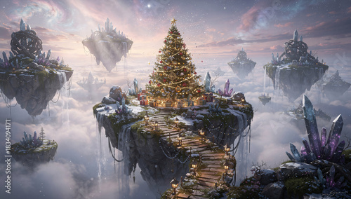 Christmas Tree on Enchanted Sky Islands

