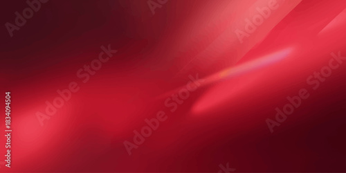 Bright red flowing wave texture background with abstract light motion design