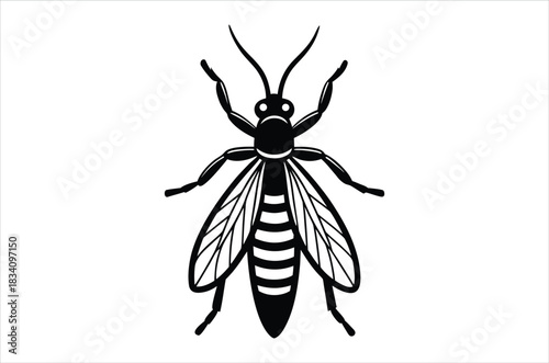 insect vector, icon vector illustration, insect silhouette of a insect isolated on a white background, eps, png, svg,  vector,
