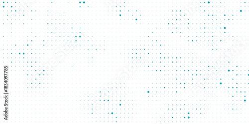 Transparent Vector Gradient Blue Color Halftone Background Staggered Dots Pattern modern dotted