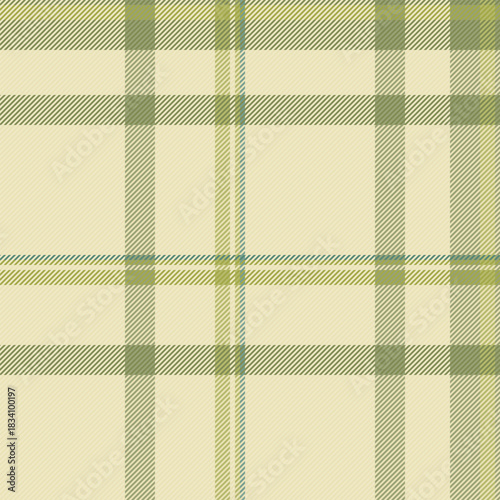 Newborn seamless background tartan, tweed plaid textile texture. Marketing vector check pattern fabric in light and lime colors.