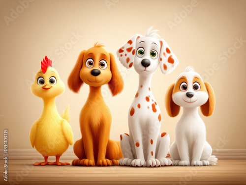 Farm animal cartoon character