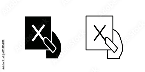 Penalty set icon isolated on white background.