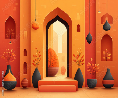 Hamam spa bright background