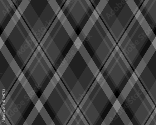 Argyle pattern of geometric rhombus. Harlequin check wallpaper design. Classic diamond shaped textile material for web background, print fabric clothing, sweater, wrapping paper, gift card, invitation