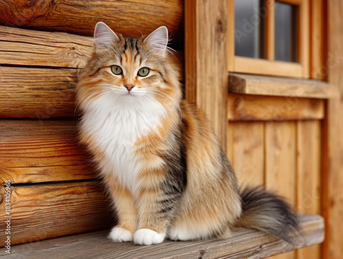 Siberian cat fluffy breed
