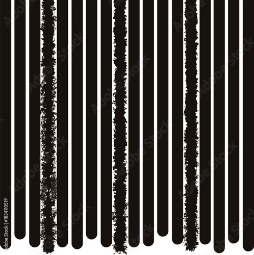 A striped texture with vertical thick lines and several noisy or distorted objects.