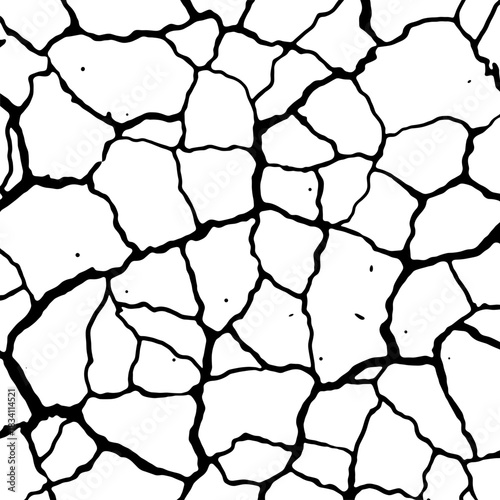 Top-down view texture or material of a frozen water on a lake
