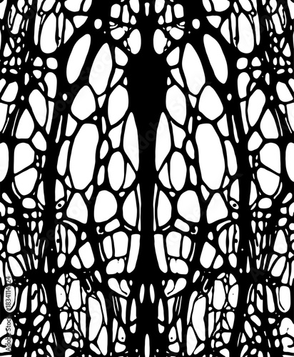 Abstract bio organic pattern test stylized Y2K vector illustration