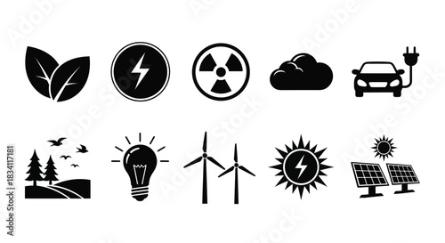 Eco friendly energy sources renewable power and green technology