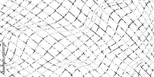Curved net pattern. Seamless design for sportswear or equipment like soccer goals, volleyball nets, basketball hoops vector modern