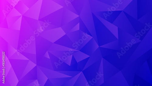 紫と青のポリゴン抽象グラデーション背景 テクスチャ素材