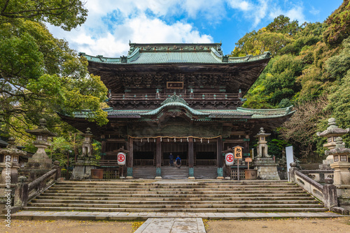 Photography Asahisha hall of Kotohiragu shrine located at Kotohira in Kagawa Prefecture, Shi