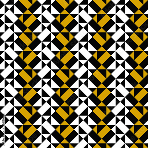 Random seamless geometrical threetone pattern background design