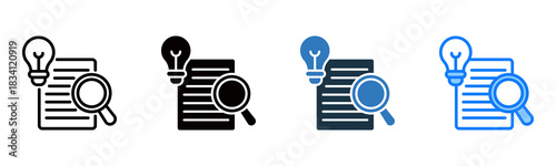 Knowledge Base icon multiple style vector illustration