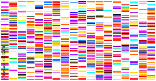 Genomic data visualization. Abstract DNA sequencing and genome mapping graphics. Scientific concept for medical research, biotechnology, and genetic testing. Vector illustration.