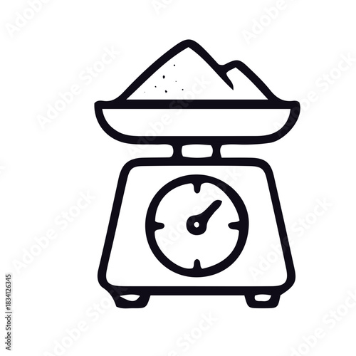kneading dough cooking,baking icon, bakery outline black and white vector design 