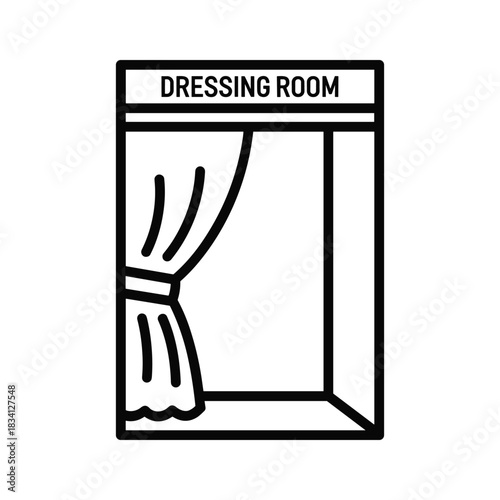Dressing Room Sign Icon