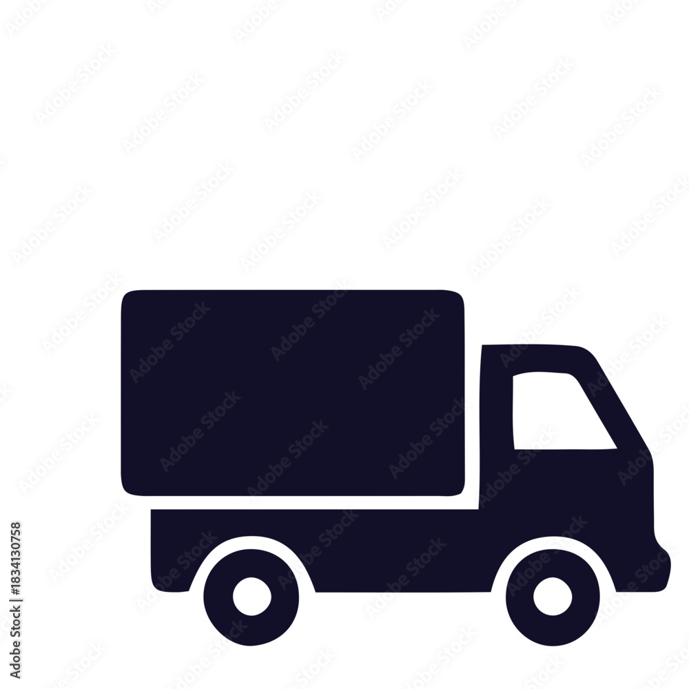 Fototapeta premium Business Shopping Icon black and white vector design