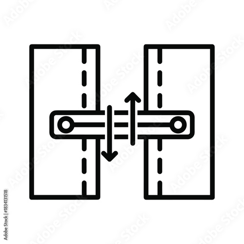 Automotive Wheel Alignment & Vertical Adjustment Icon