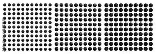 Black and white pattern of textured dots for backgrounds and textures