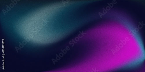 Swirling colors teal magenta background gradient light grain backdrop poster vector