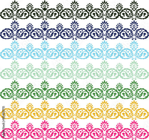 Beautiful flower art and pattern floral background design