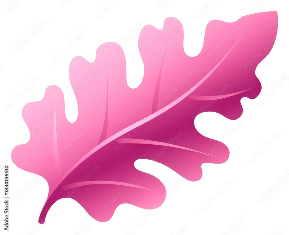 Fototapeta premium PNG Leaf plant pink transparent background.