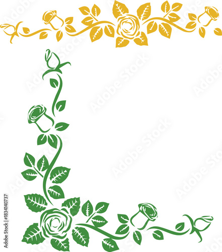 Beautiful flower art and pattern floral background design