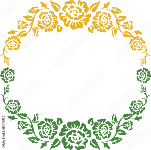 Beautiful flower art and pattern floral background design