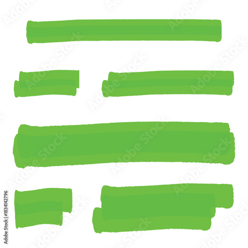 Pink highlight brush lines vector illustration design element